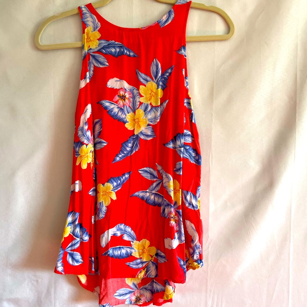 Old Navy Red Hawaiian Tank (M)